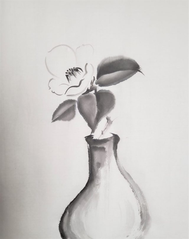 水墨画の描き方｜初心者の時の下絵や下書き（ｱﾀﾘ）の考え方と方法 